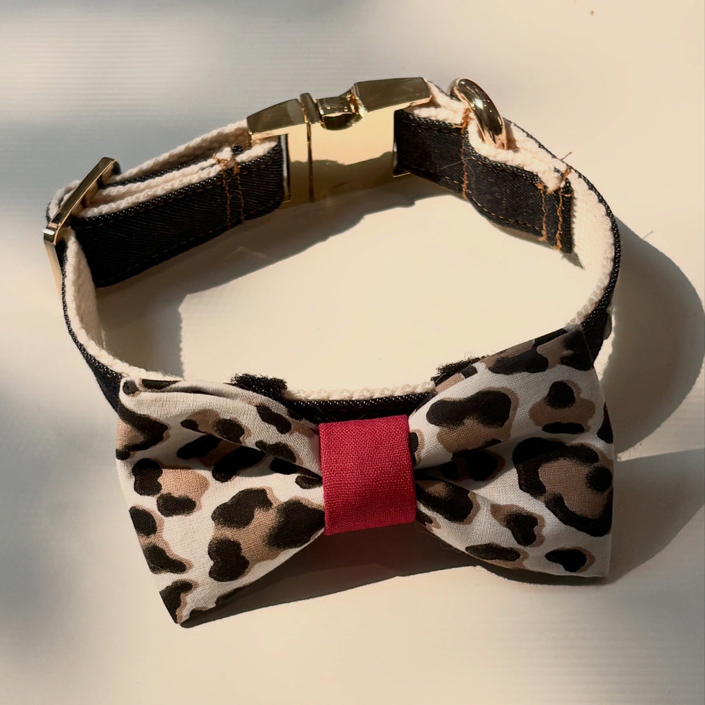 Bow tie - Leopard red