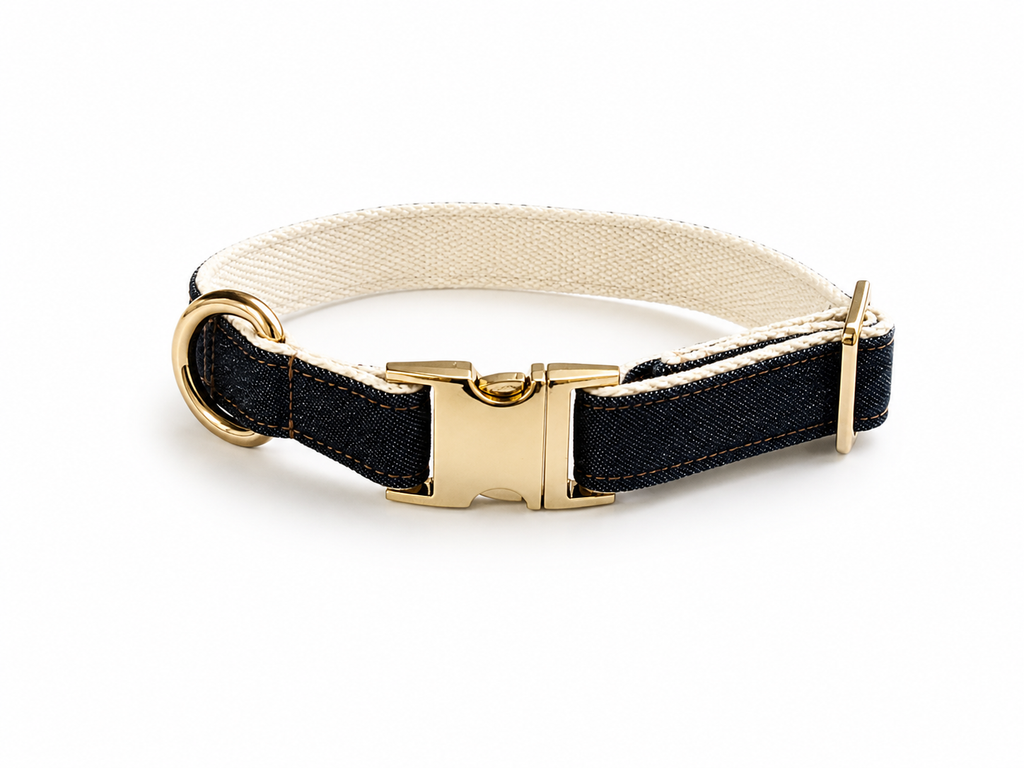 Collar - Dark blue denim