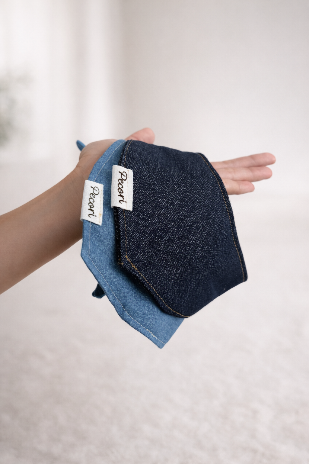 Dog scarf - Dark blue denim