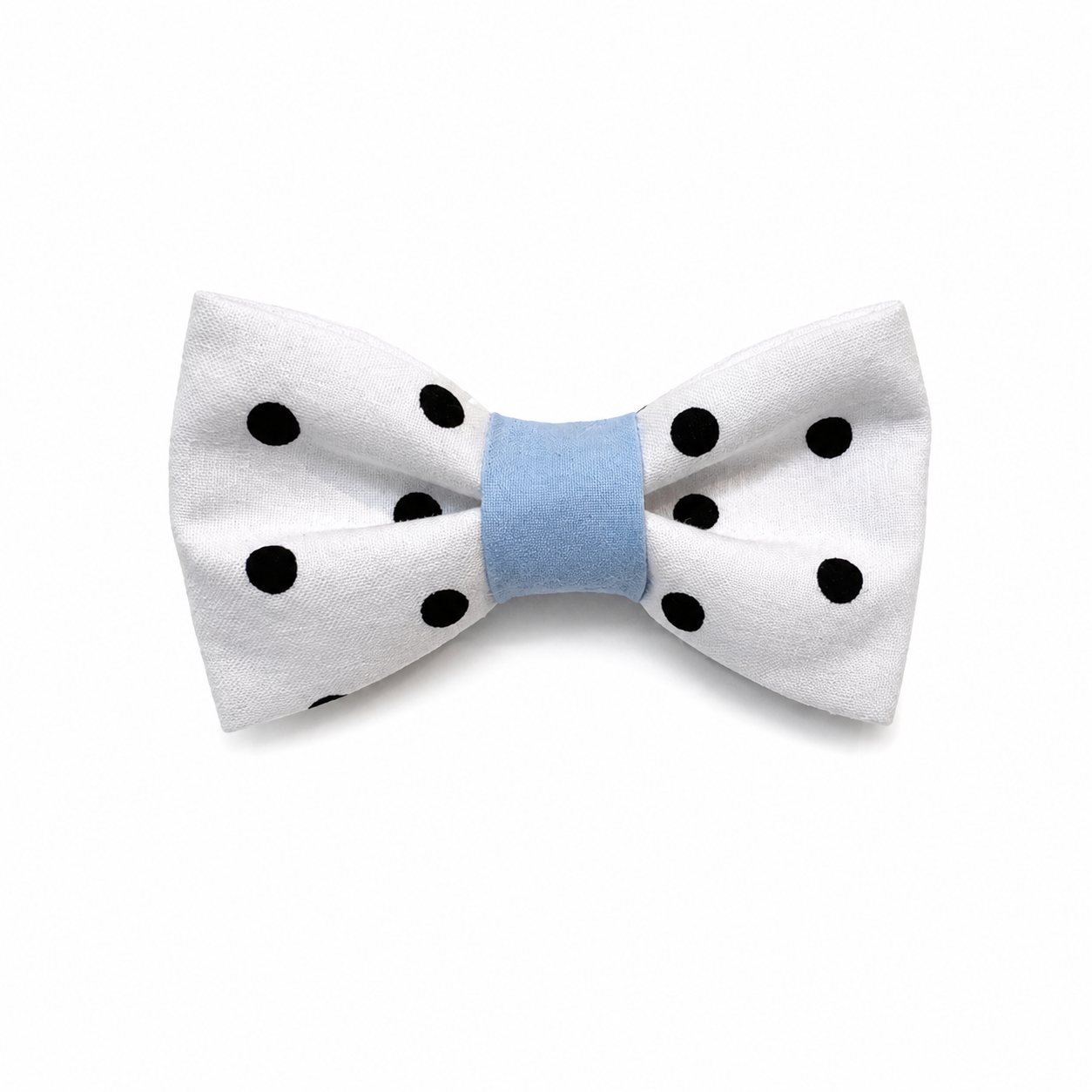 bow tie - Blue polka dot pattern