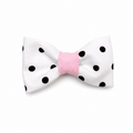 bow tie - Pink polka dot pattern