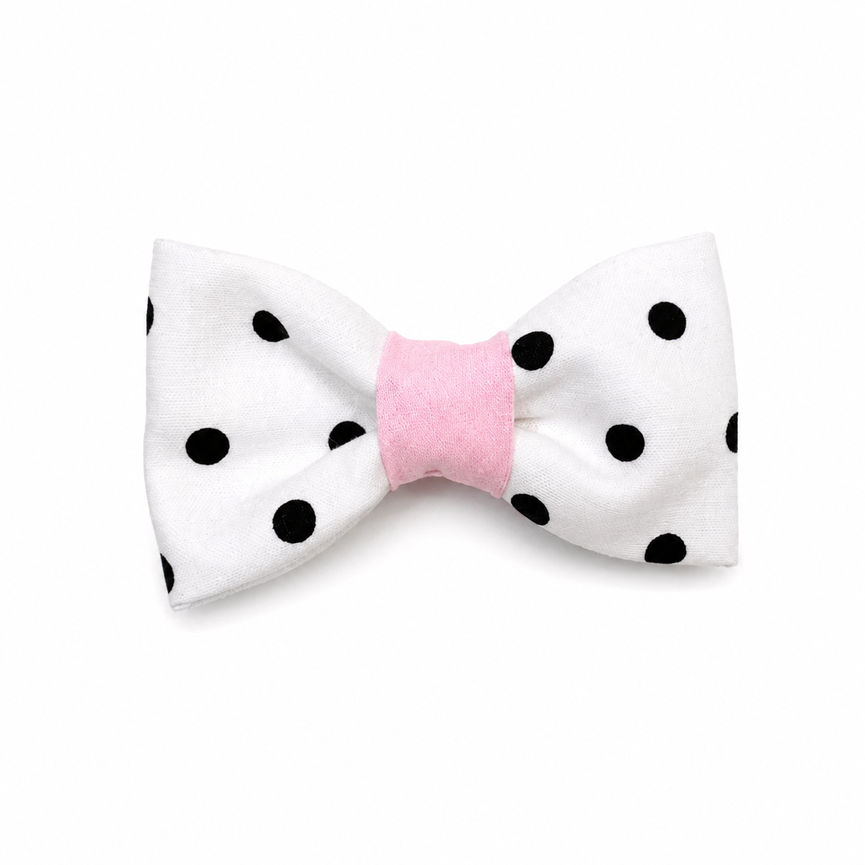 bow tie - Pink polka dot pattern
