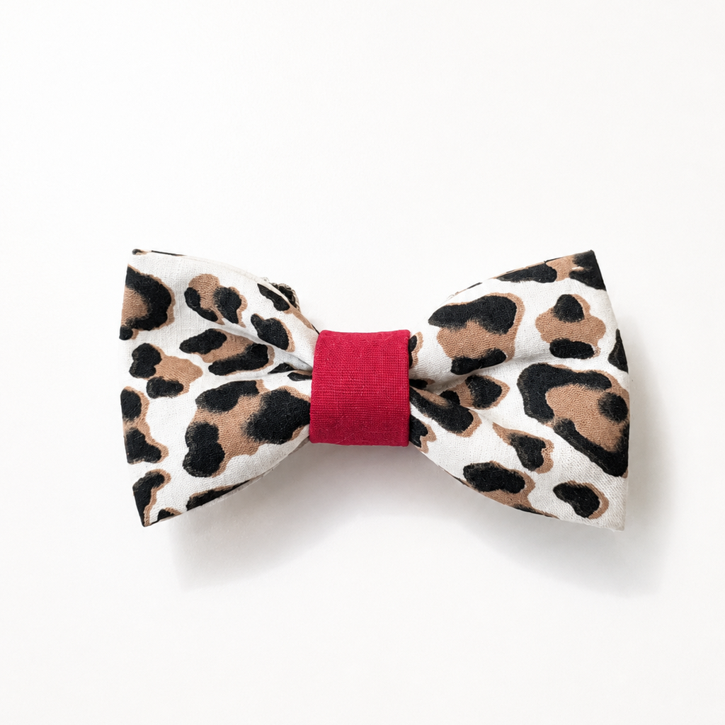 Bow tie - Leopard red