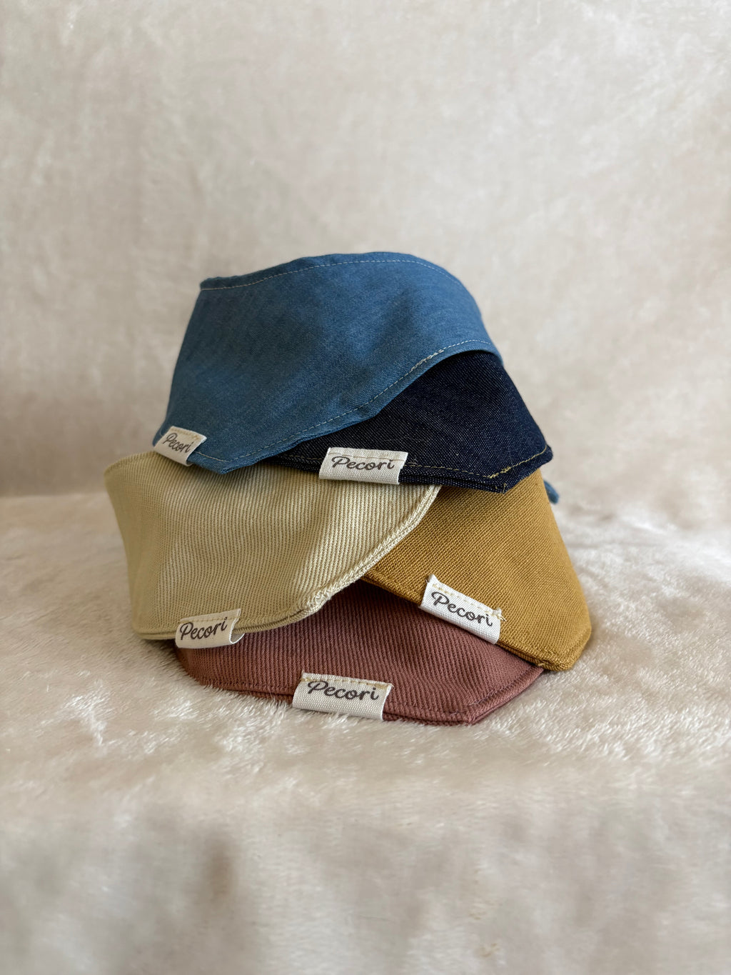 Dog scarf - Rose pink denim