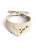 Personalized dog scarf - Natural denim